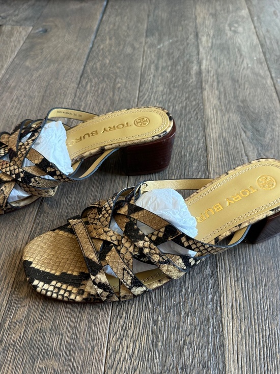 Tory Burch Shoes - Tory Burch Basketweave Block Heel